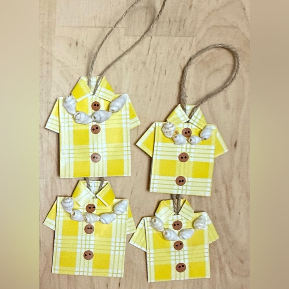 Set of Hawaiian Palaka Shirt Ornaments
